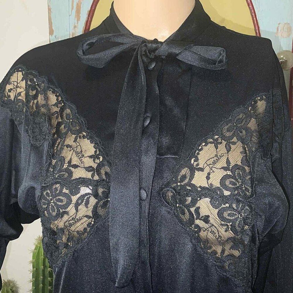 Vintage Emilio Pucci Black Housedress/ Robe- Lingerie